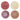 Straw Hat 4-Piece Dinner Plate Set - Mix Colors