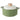 Green Vertical Striped Casserole Pot