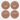 Straw Hat 4-Piece Dinner Plate Set | Caramel Brown