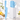 ELITEQUO Blue 9 Piece Knife Set with White Block