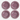Straw Hat 4-Piece Dinner Plate Set | Vanilla Purple