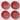 Straw Hat 4-Piece Dinner Plate Set | Rose Red