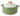 Green Vertical Striped Casserole Pot