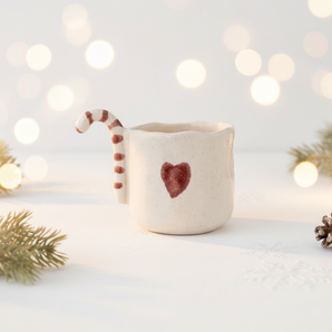 Handcrafted Christmas Heart Cup